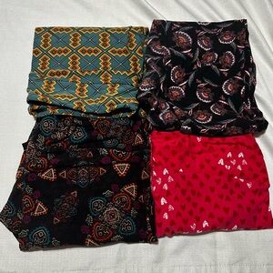 LuLaRoe Leggings Size TC (12-22) set of 4